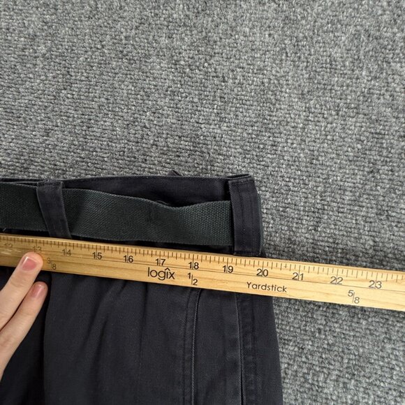 NWT Lee Dungaree Cargo Shorts Navy Blue Belted Pockets Size 38 Cotton Adult Men - Picture 16 of 16